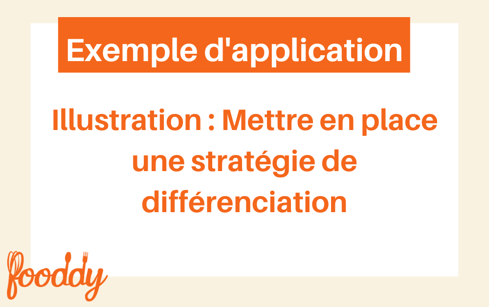 Illustration d'une stratégie de différenciation qui fonctionne